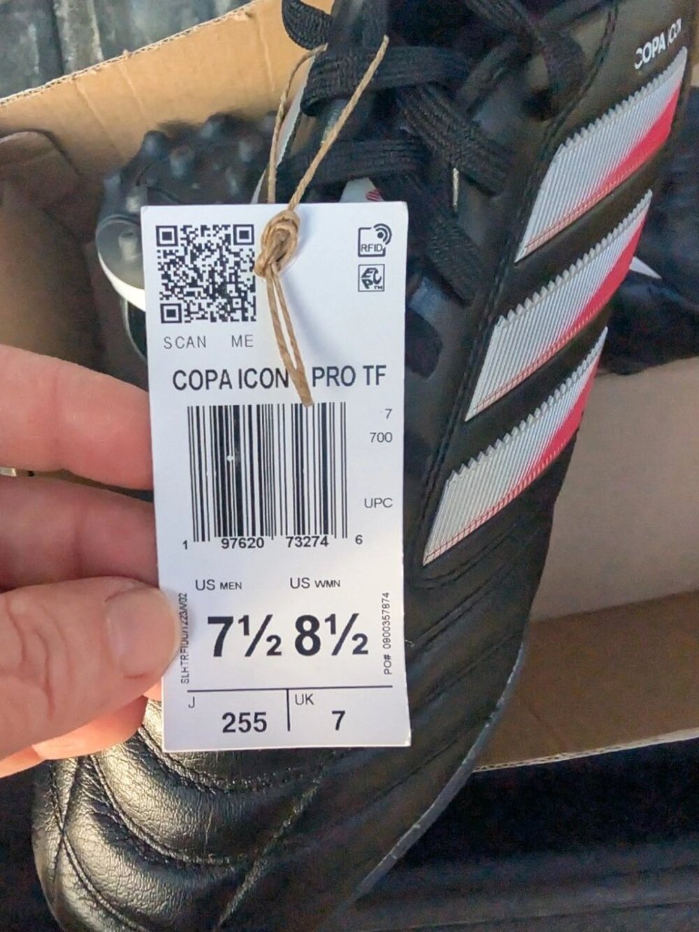 NEW Adidas COPA ICON II PRO TF Turf Cleat Boot Mens Size 7.5 Women's 8.5 JQ8616 - Picture 3 of 15